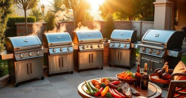 luxury outdoor grilling equipment