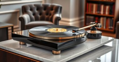 luxury vinyl record player selection