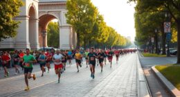 marathon route through paris