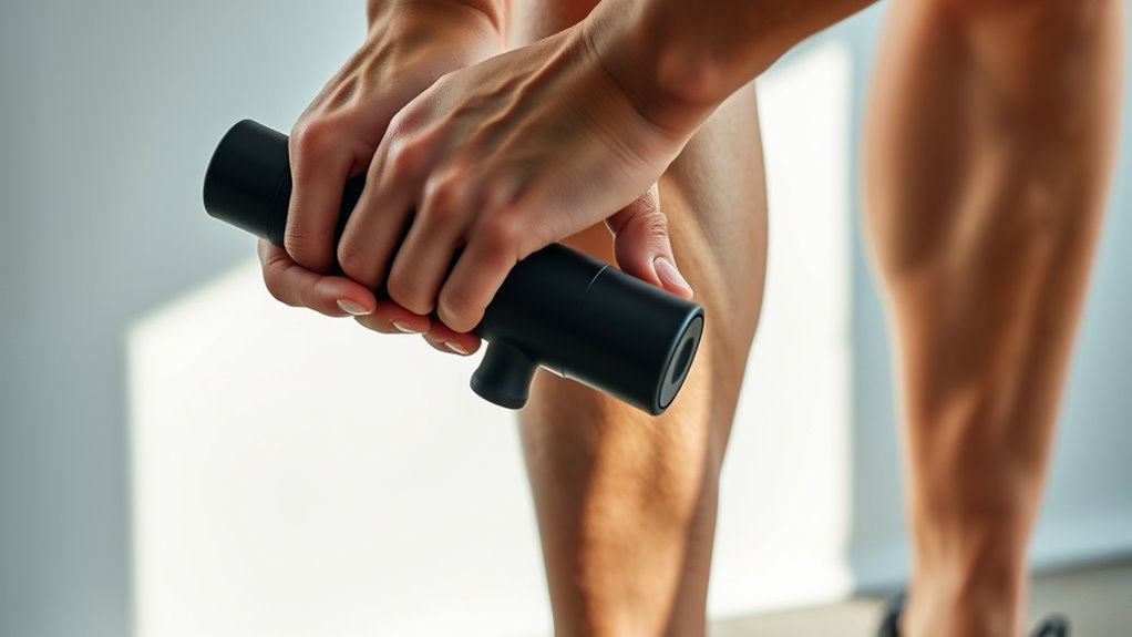 proper massage gun technique