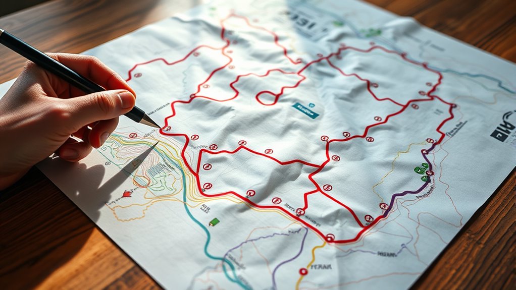 race course map interpretation