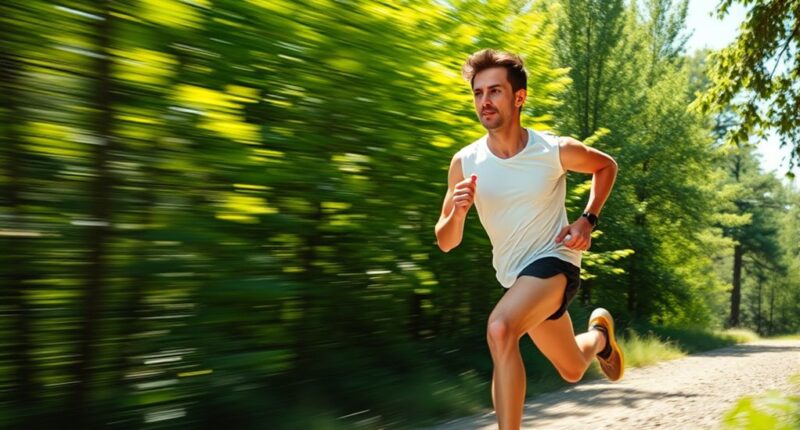 run at increasing pace