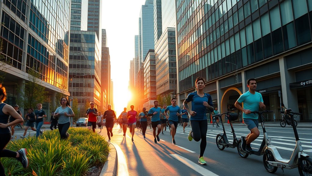 running for sustainable urban mobility