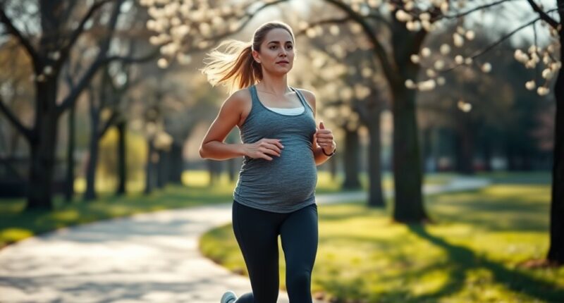 safe postpartum running return