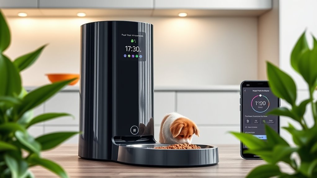 smart pet feeder features