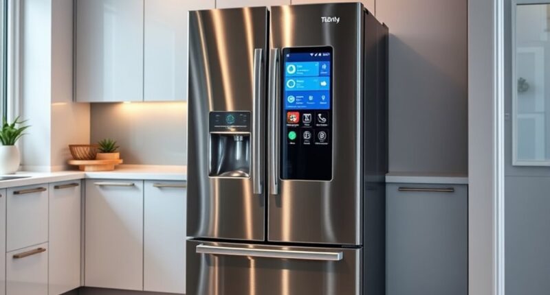 smart refrigerators with touchscreens