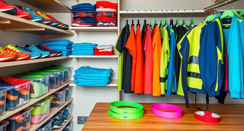 sort and store running gear