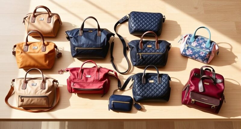 stylish functional diaper bags
