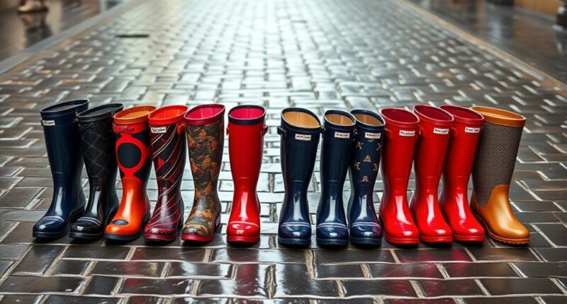 stylish functional rain boots