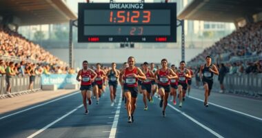 sub two hour marathon efforts