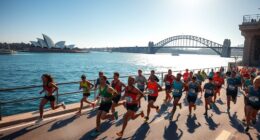 sydney marathon harbor views