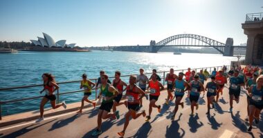 sydney marathon harbor views