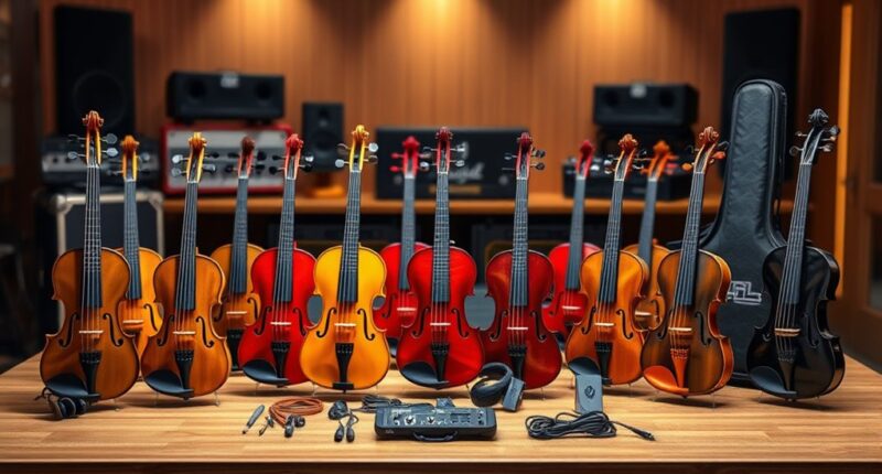 top electric violin kits