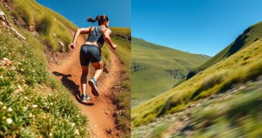 uphill and downhill running techniques