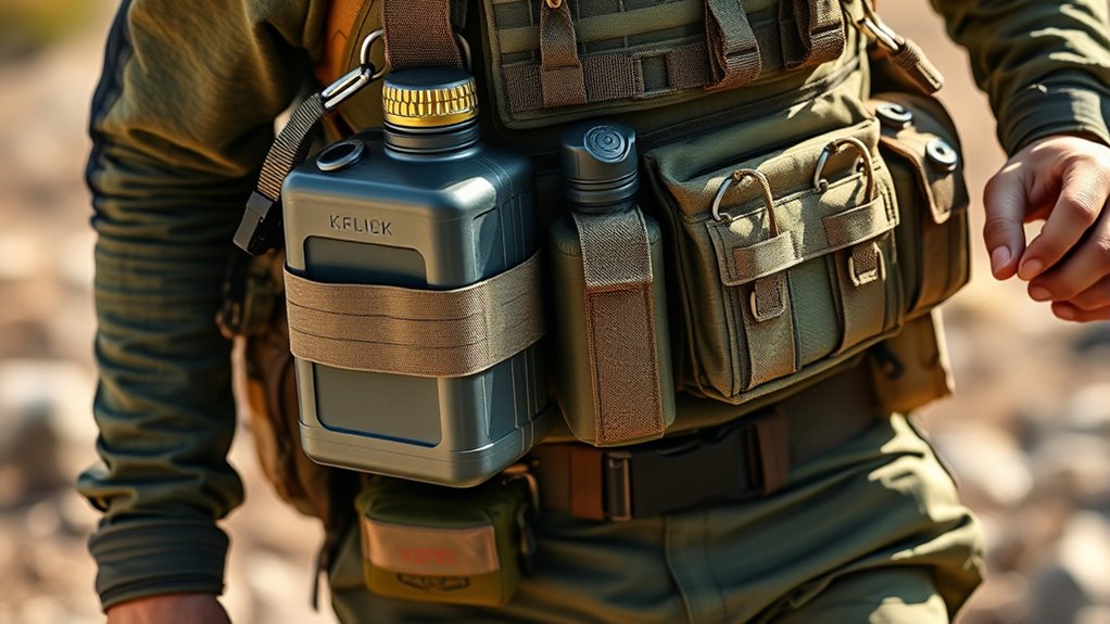 use approved leak proof containers