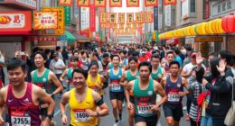 vibrant crowds and cuisine