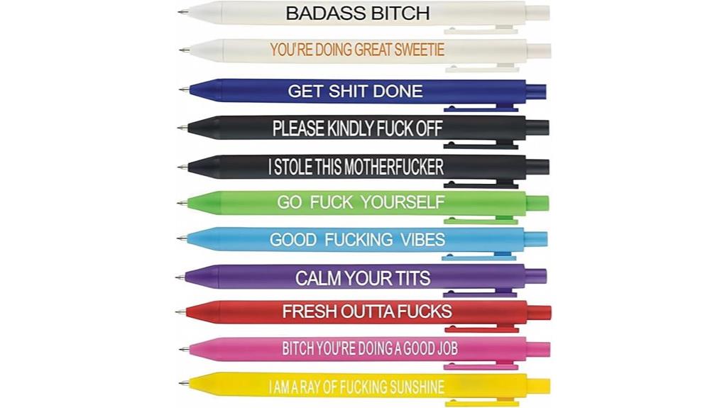swear word day pen set