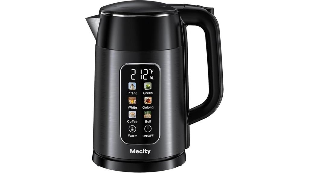 touchscreen temperature adjustable kettle