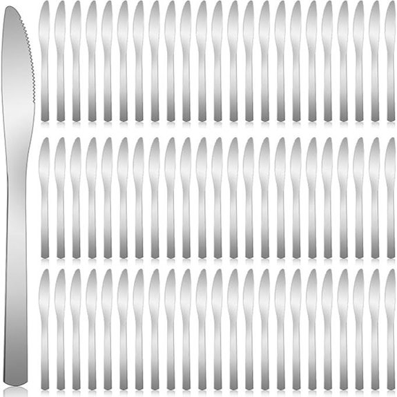 Gisafai 150-Piece Stainless Steel Dinner Knife Set