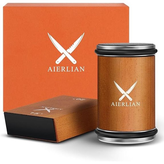 Knife Sharpener Tool with Diamonds & Ceramic