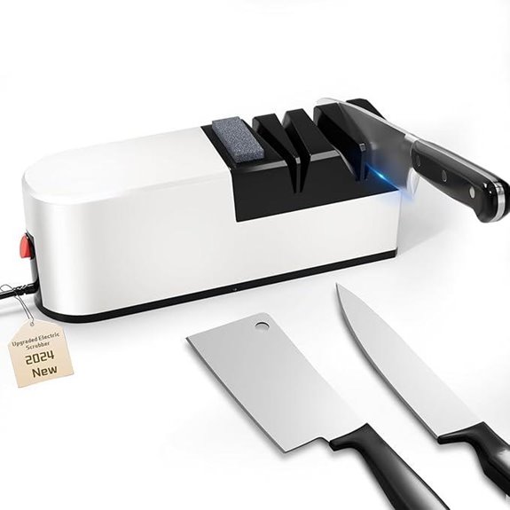 Electric Knife Sharpener 5-in-1 Diamond Sharpening System