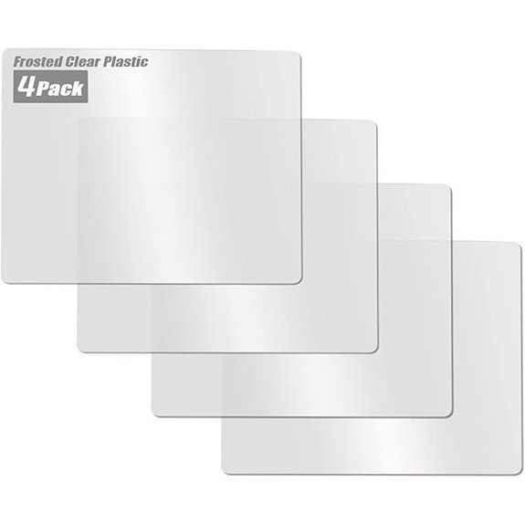 Fotouzy Flexible Plastic Kitchen Cutting Boards (4 Pack)