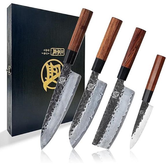 MITSUMOTO SAKARI Japanese Chef’s Knife Set (4 Pcs)