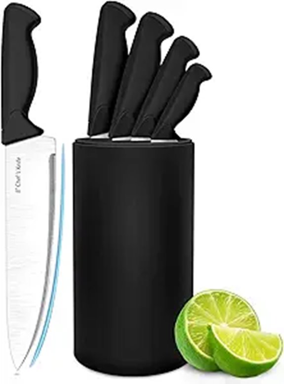 6-Piece German Stainless Steel Kitchen Knife Set
