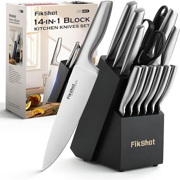 FIKSHOT Stainless Steel Kitchen Knife Set
