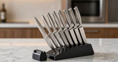 top knife sets with sharpeners