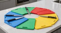 top plastic knife cutting boards