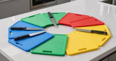 top plastic knife cutting boards