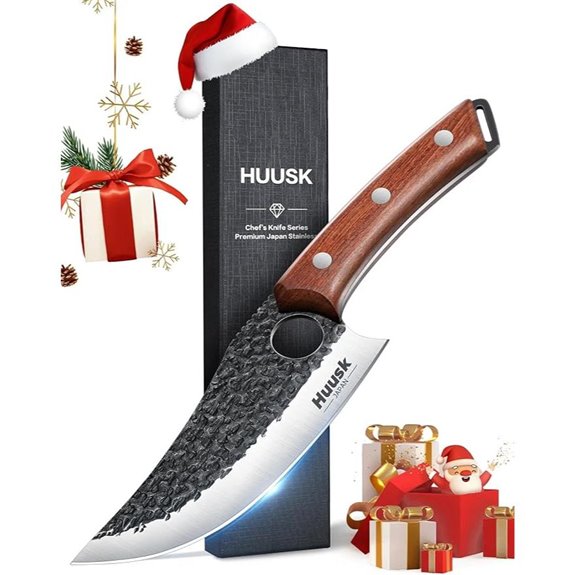 Huusk Viking Knife for Meat Cutting and Camping