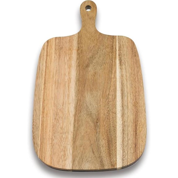 Wooden Cutting Board with Handles for Kitchen Use