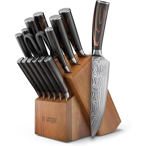 Yatoshi 15-Piece Kitchen Knife Set