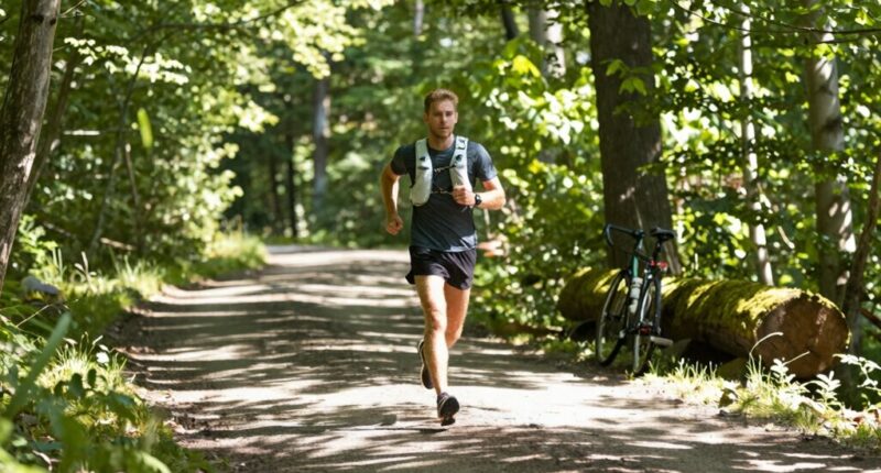 balanced running and strength