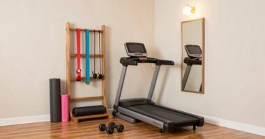 compact runner s workout space