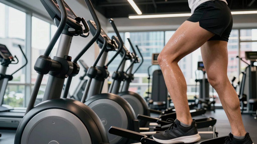 elliptical interval strength training