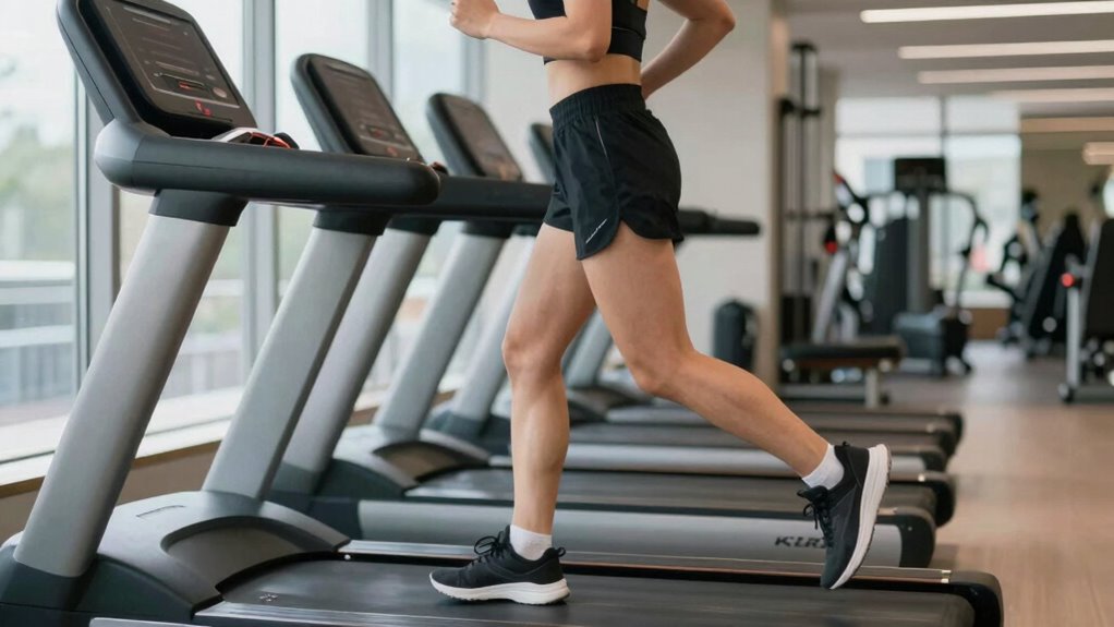 maintain upright controlled stride