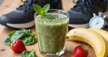 pre run smoothie timing