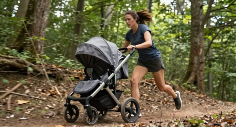 proper downhill stroller braking