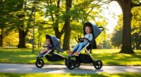 top double jogging strollers
