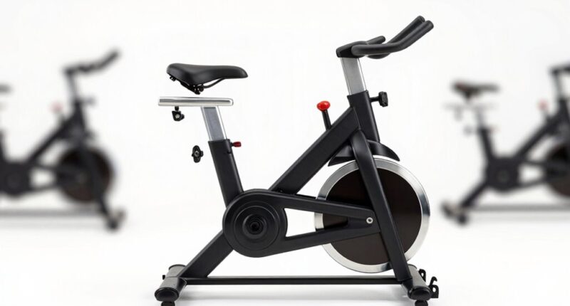 top heavy flywheel spin bikes