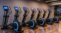 top screen equipped ellipticals