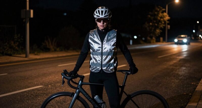 visibility at night reflective vs lights