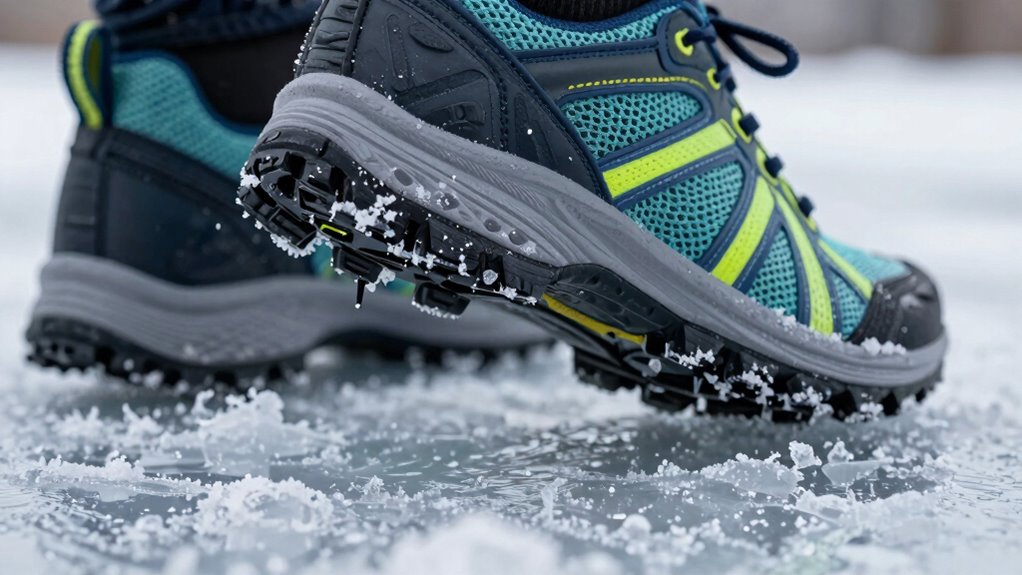 winter running shoe traction