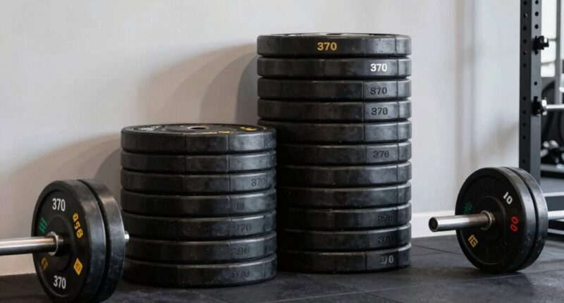 top bumper plates 370 lb