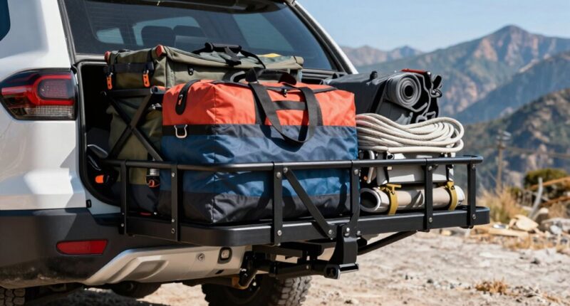 top hitch cargo baskets