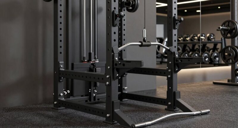 top power racks with lat pulldown