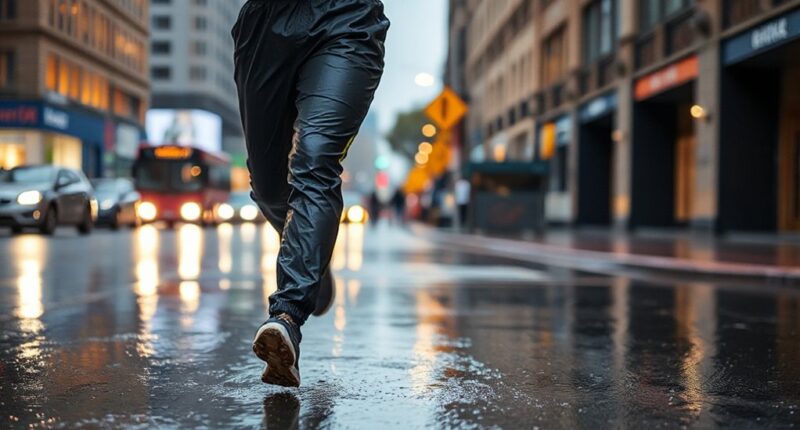 top rain running pants